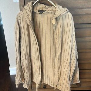 Banana republic men’s size large Cotten jacket with pockets and hood